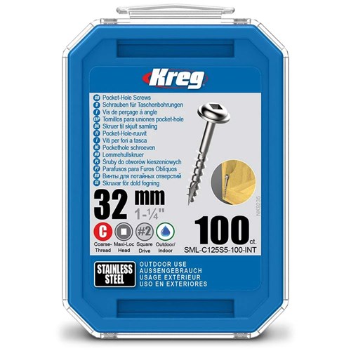 Kreg 1.25 deals screws